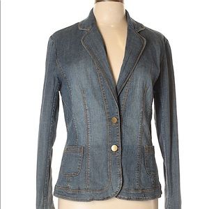 Denim jacket blazer Coldwater Creek 18W